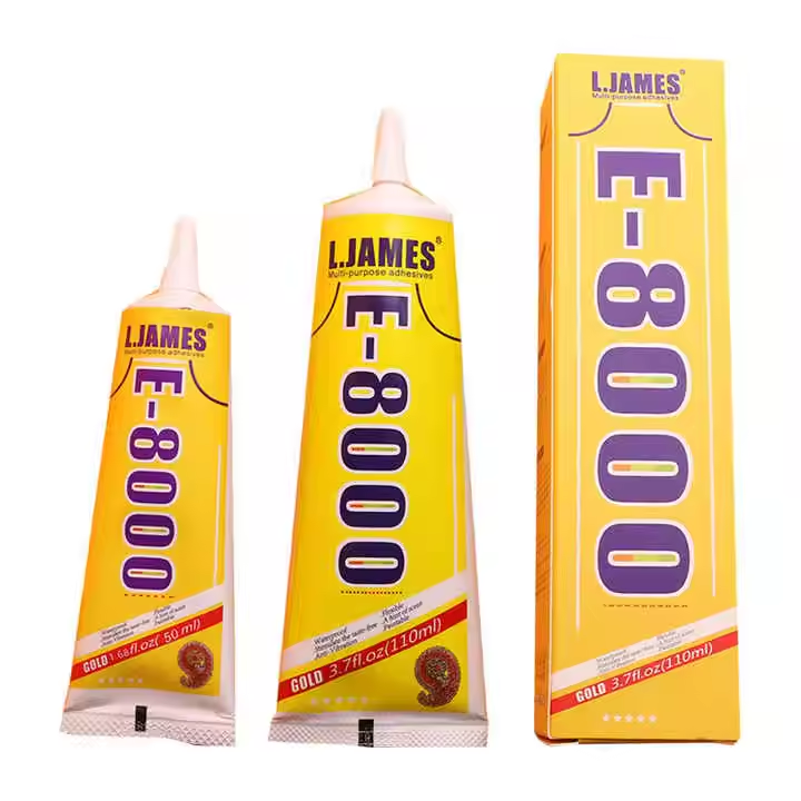 High Quality Factory Direct Sales E-8000 Multi-functional Transparent Waterproof Liquid Adhesive  for DIY Jewelry