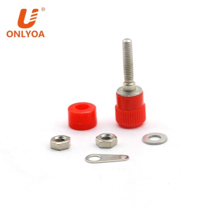 Customized terminal banana jack Zinc alloy 4mm banana jack M4x33mm speaker terminals binding post