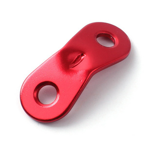 Red Aluminum Alloy Awning Tent Guy line Runner Rope  Fastener Guyline Adjuster Cord Tensioner