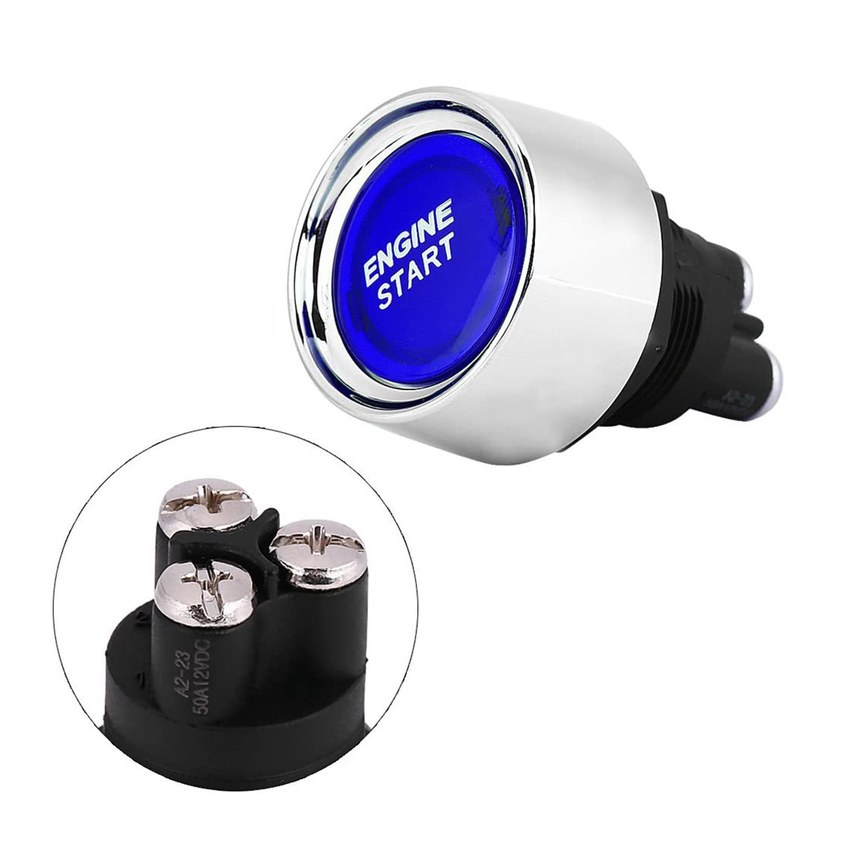 Dc 12v 50a Red Car Start Engine Button Racing Sport Start Ignition Switch (ON)-Off momentary Switch Start Engine Button