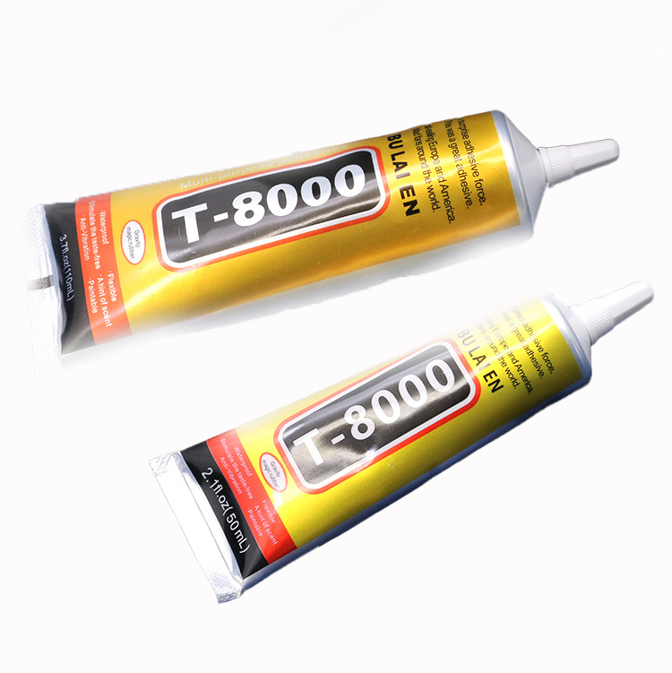 50ml  T8000 Earphone Sealant Super Glue Adhesives Clothe Leather Jewelry Point Drill Mobile Phone Screen Frame Repair