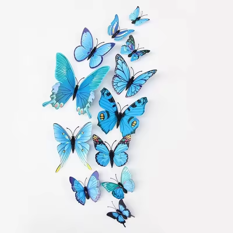 3D Three-dimensional Hollow-out Butterfly Wall Paste Hollow Paper Butterfly  For Home Wall Wedding Party Decoration