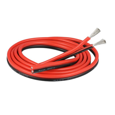 16awg Silicone Electrical Wire 2 Conductor Parallel Wire line 16 Gauge Soft and Flexible Tinned Copper Wire for Lithium battery