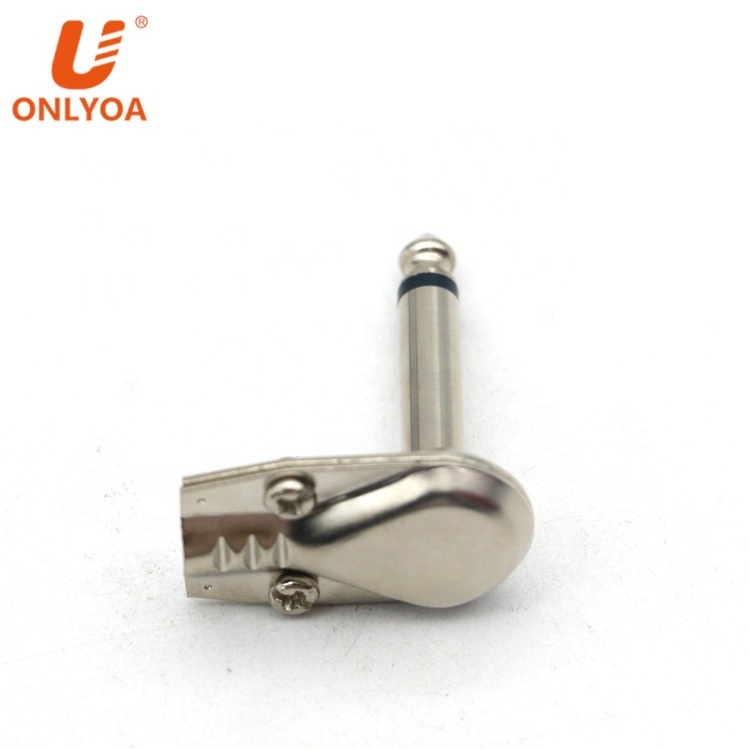 Audio jack Right angle 6.35mm 1/4  mono stereo plug audio adapter single plug stereo Audio Plug phone connector