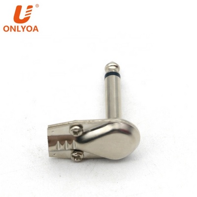 Audio jack Right angle 6.35mm 1/4  mono stereo plug audio adapter single plug stereo Audio Plug phone connector