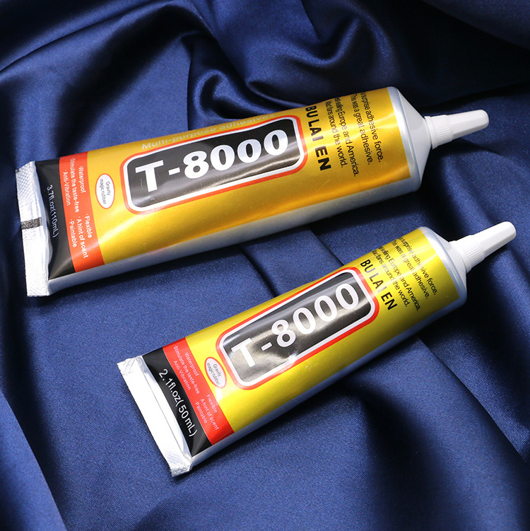 50ml  T8000 Earphone Sealant Super Glue Adhesives Clothe Leather Jewelry Point Drill Mobile Phone Screen Frame Repair