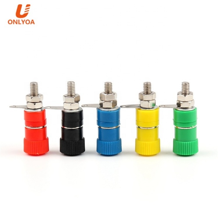 Customized terminal banana jack Zinc alloy 4mm banana jack M4x33mm speaker terminals binding post