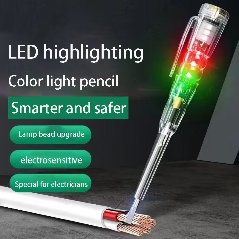 Electrician dedicated multifunctional testing pen dual lamp electronic induction pen