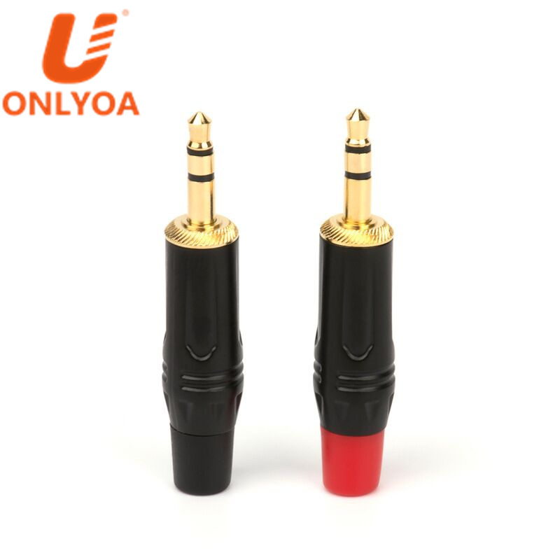 Stereo mini 3.5 mm stereo audio 3.5mm plug golden contact High Quality 3.5mm Stereo Earphone Plug jack wholesale