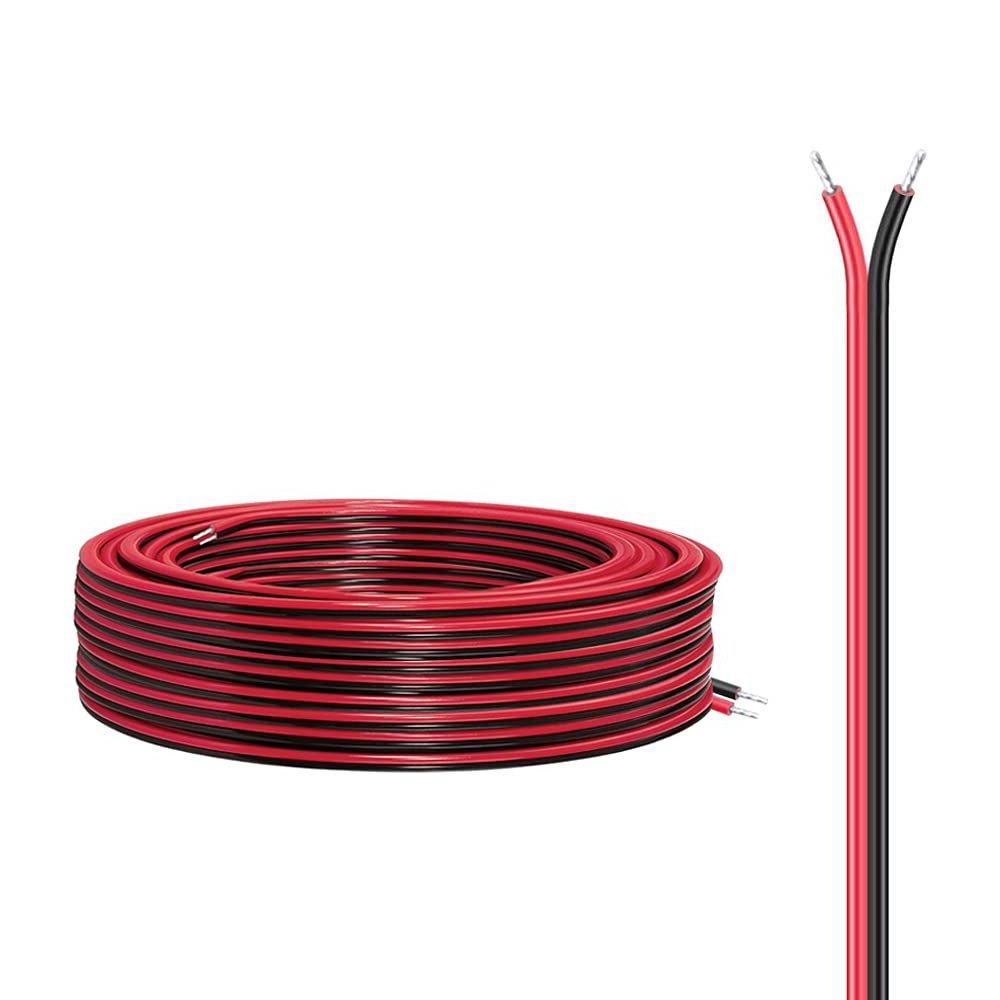 16awg Silicone Electrical Wire 2 Conductor Parallel Wire line 16 Gauge Soft and Flexible Tinned Copper Wire for Lithium battery