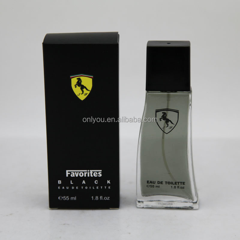 Curve Glass Bottle Eau De Toilette/black Perfume for Man Spray Female Welcome Private Label Products 10000pcs 55ml