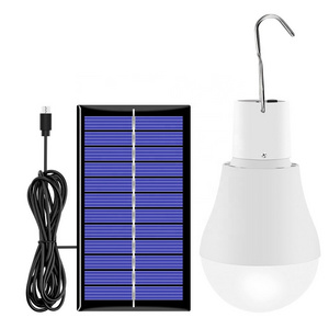 Rechargeable Solar LED Light Bulb Hangable Solar Lamp for Indoor Outdoor Garden Shed Camping Hiking Home Emergency Lighting