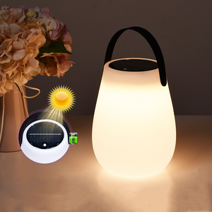 Portable Camping Lamp Outdoor Waterproof Solar USB Rechargeable LED Decor Hanging Lantern Emergency Rechargeable Led Light Bulb