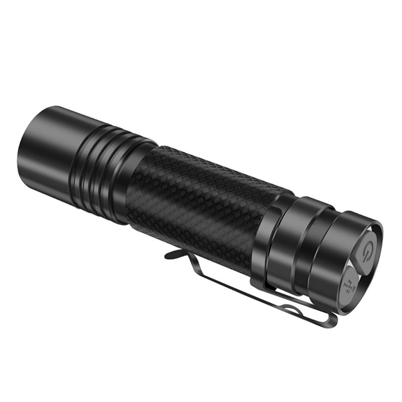 Mini Pocket LED Flashlight IPX4 Waterproof Rechargeable Flashlights Powerful EDC Flash Lights with 5 Light Modes Gifts for Men