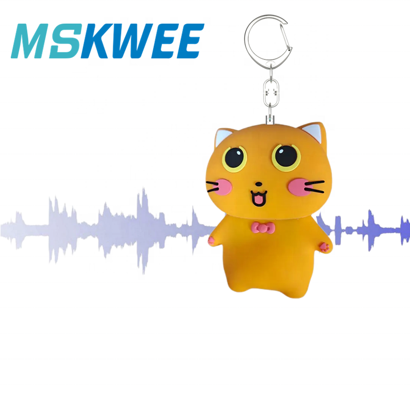 Mskwee Silicone Digital Voice Recorder Smart Audio Recorder Keychain Sound Recording Pen Mini Voice Recording with Light