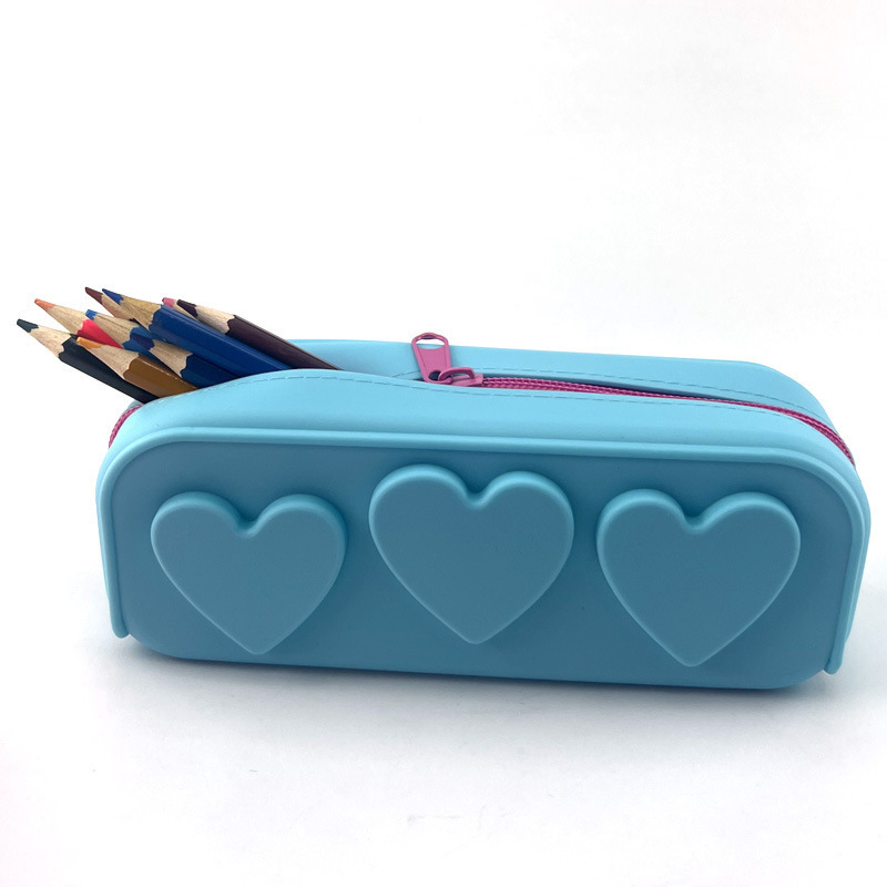 Soft Silicone Pencil Case Creative Stationery Large Capacity Waterproof Soft Silicone Pencil Case for School Organizer Supplies