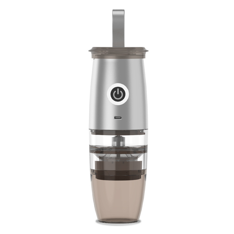 Electric Manual Ceramic Conical Burr Coffee Grinder with 5 Adjustable Grind Settings Portable USB Rechargeable Coffee Bean Mill