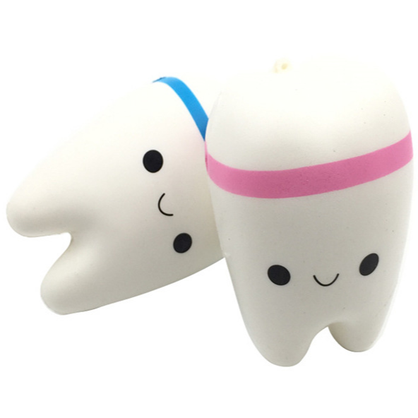 Mskwee Cute Tooth Cream Scented Squishies Slow Rising Squishy Toy For Kids And Adults