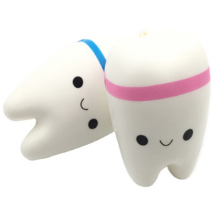 Mskwee Cute Tooth Cream Scented Squishies Slow Rising Squishy Toy For Kids And Adults