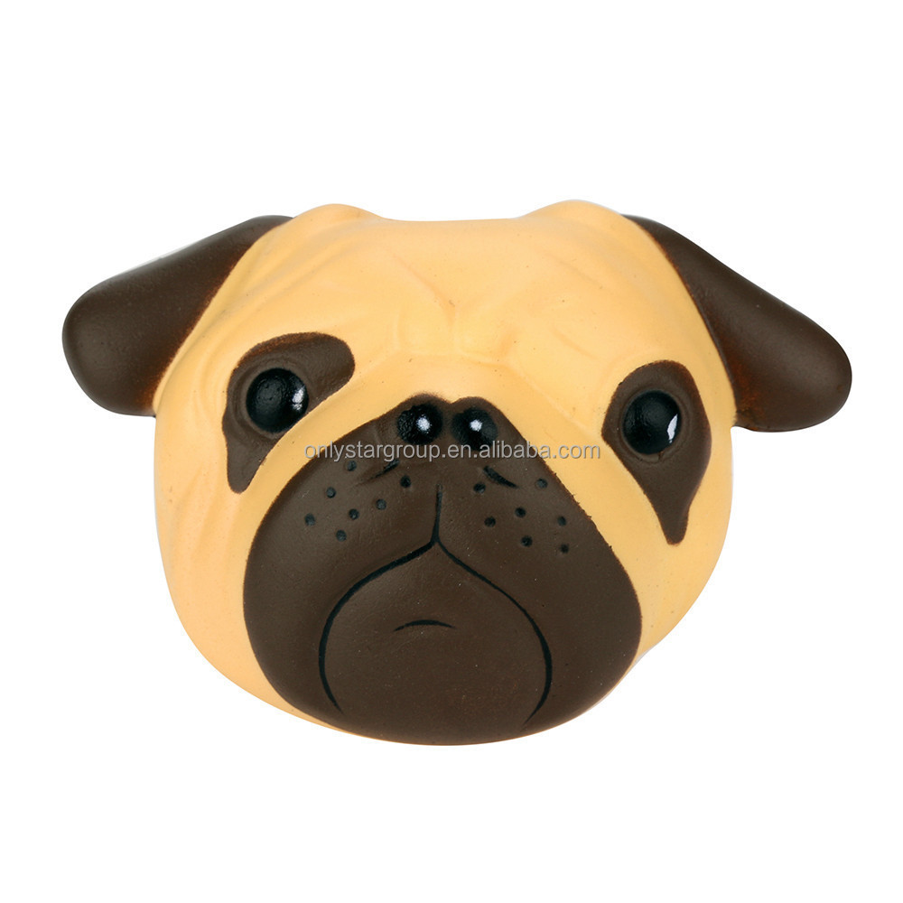 Mskwee Antistress ball Pug Dog Mini Squeeze Squishy Toys Slow Rising Squeeze toy Stretchy Animal Healing Stress kids adults toys