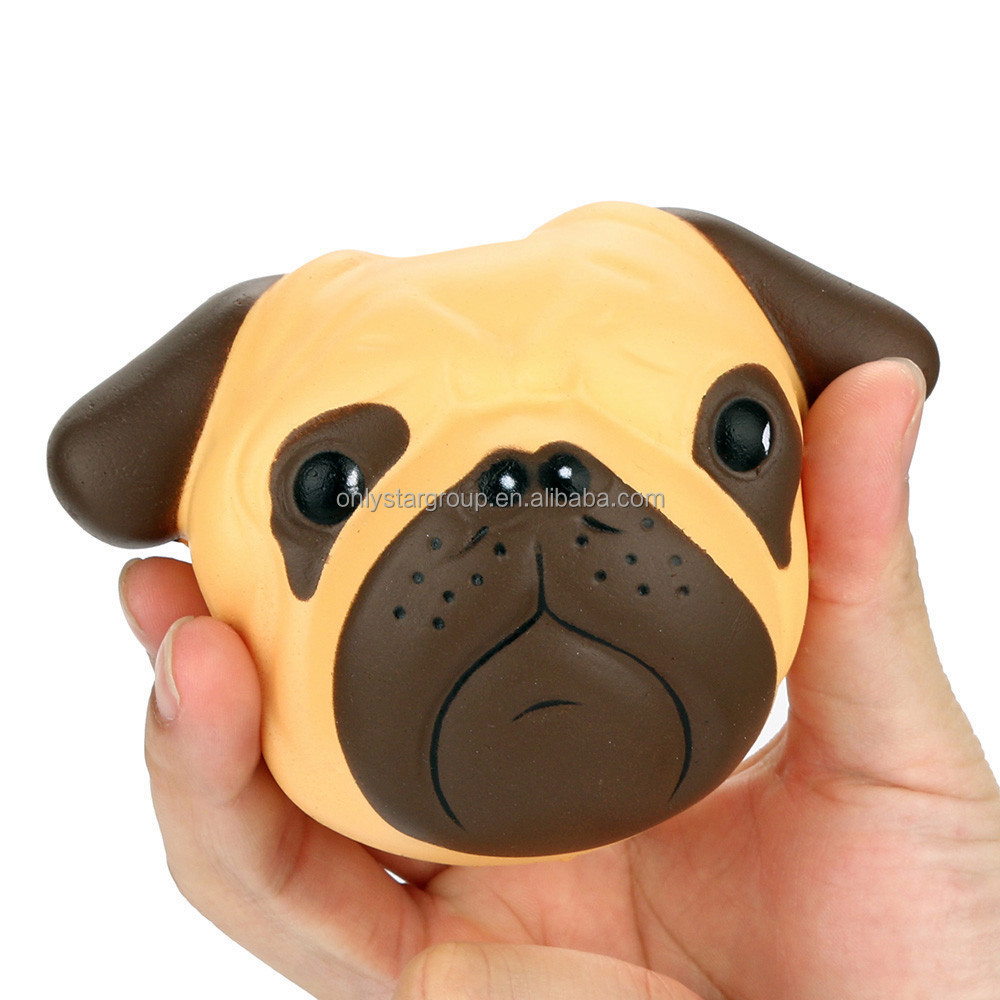 Mskwee Antistress ball Pug Dog Mini Squeeze Squishy Toys Slow Rising Squeeze toy Stretchy Animal Healing Stress kids adults toys