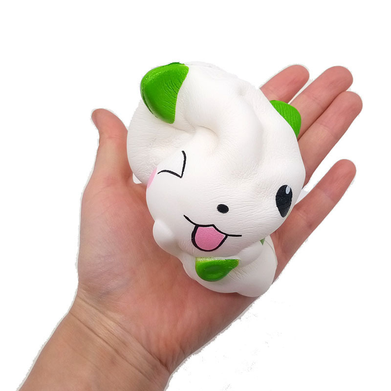 Mskwee Wholesale Slow Rising Jumbo Squishies Kawaii Spoon Cat Squishy For Stress Relief Squeeze Toy Quality Certificates