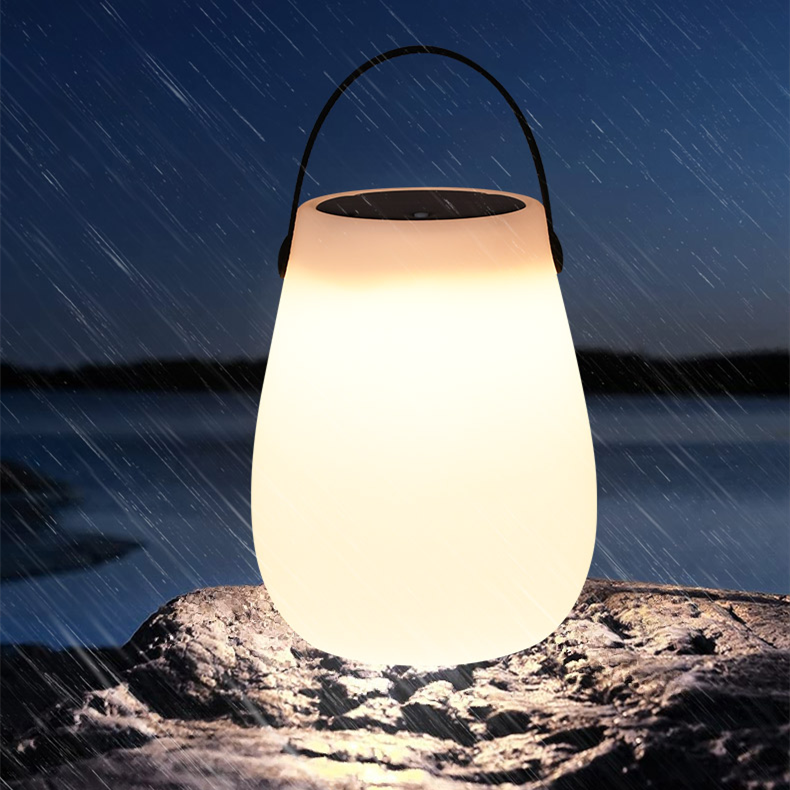 Solar LED Camping Lamp USB Rechargeable Bulb Lamp Outdoor Tent Lights Portable Emergency Lantern for BBQ Hiking Night Lights