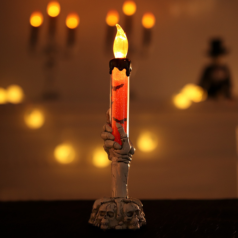 Wholesale Battery Operated Halloween Candles LED Flameless Candle Light for Home Indoor Halloween Decor