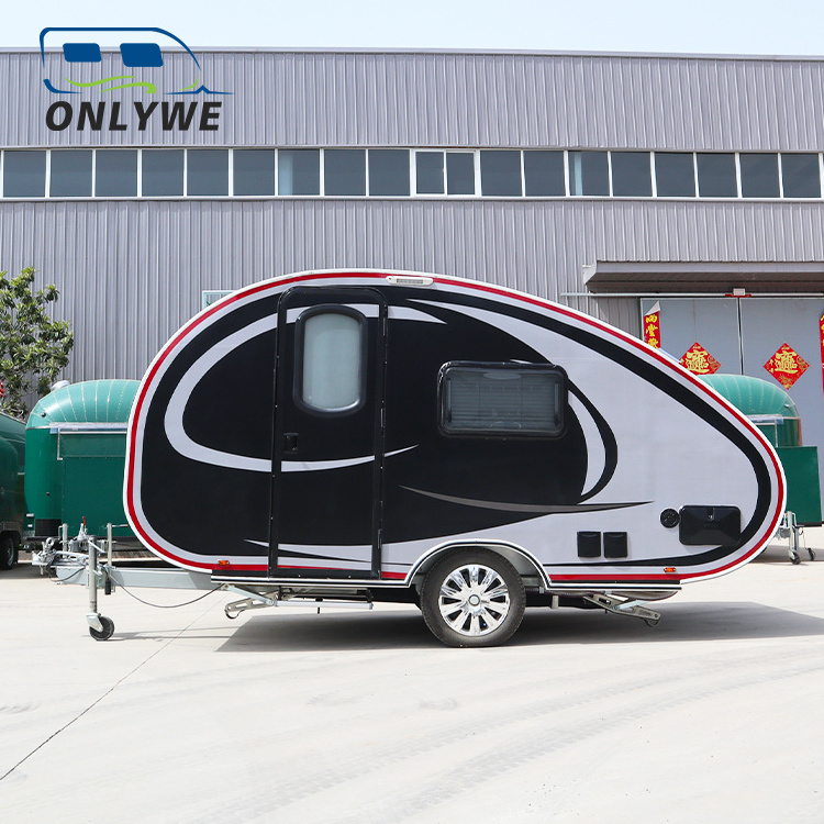 ONLYWE mini teardrop caravan australian standard electric brake small teardrop trailer camper