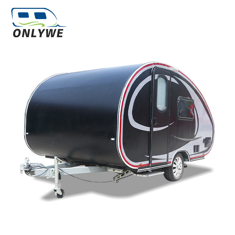 ONLYWE mini teardrop caravan australian standard electric brake small teardrop trailer camper