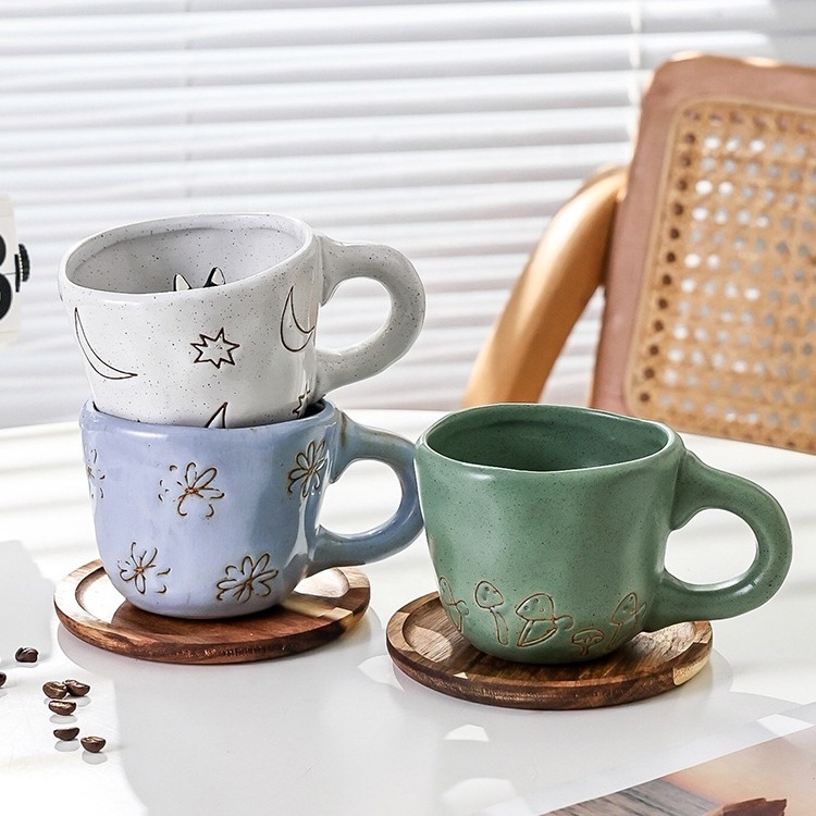 3d Animal Inside Coffee Mug Cute Dog and Cat Ceramic Coffee Mug