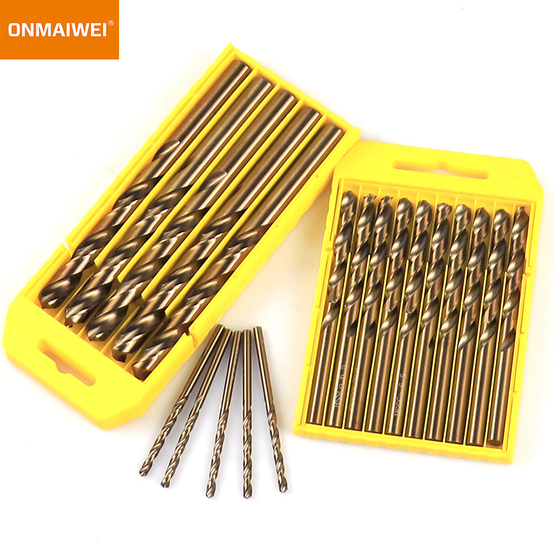 M35 5% Cobalt Drill Bits Set Straight Shank Jobber Drill Bits Metal HSS Twist Drill Bits