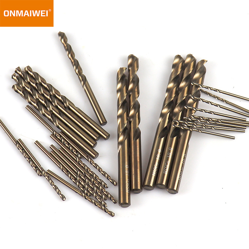 Cobalt Drill Bit Set M35 High-Speed Steel Twist Drill Bit Set for Hardened Metal