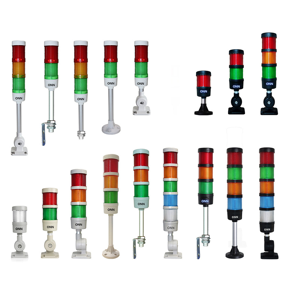 ONN-M4 series LED stack light tower light tri-color 12V signal tower light CE/FCC used for CNC machine industrial