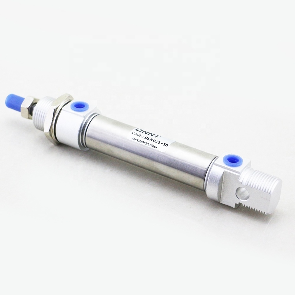 Double Acting ISO 6432 DSNU Mini  Customized Pneumatic Cylinder Stainless Steel Round Micro Air Cylinder