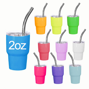 2023 New 2 oz Tumbler Shot Glass Mini Stainless Steel Cup Insulation Miniature Tumbler Shot Glass