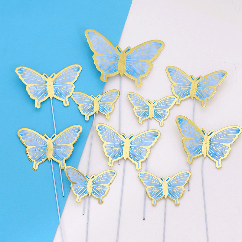 Wholesale cake decoration cake decoration birthday wedding butterfly cake topper