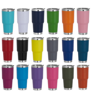 Custom Logo 30 oz Stainless Steel Tumbler Cups Double-Wall Vacuum Insulated 30Oz Coffee Beer Mugs School Drinkwares 1pc