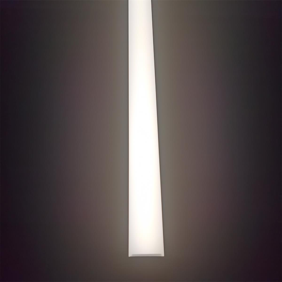 5cm wide aluminum led pendant linear light modern indoor ceiling profile light fixture