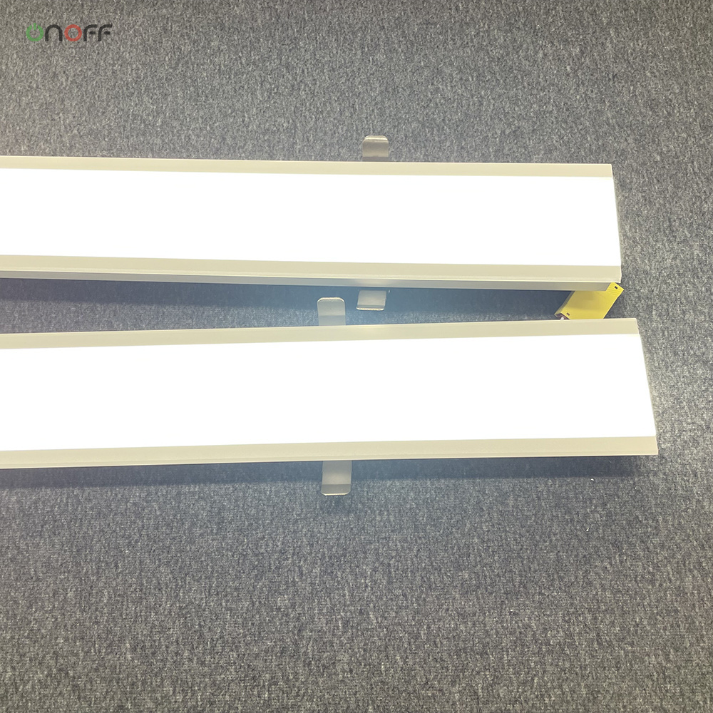 Commercial LED recessed linear profile light 25w/m ceiling flush mount light for store shop