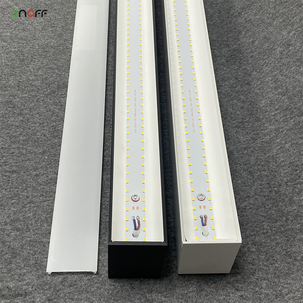 Suspended ceiling mount led linear light dimmable hanging led office light 50mm profile led