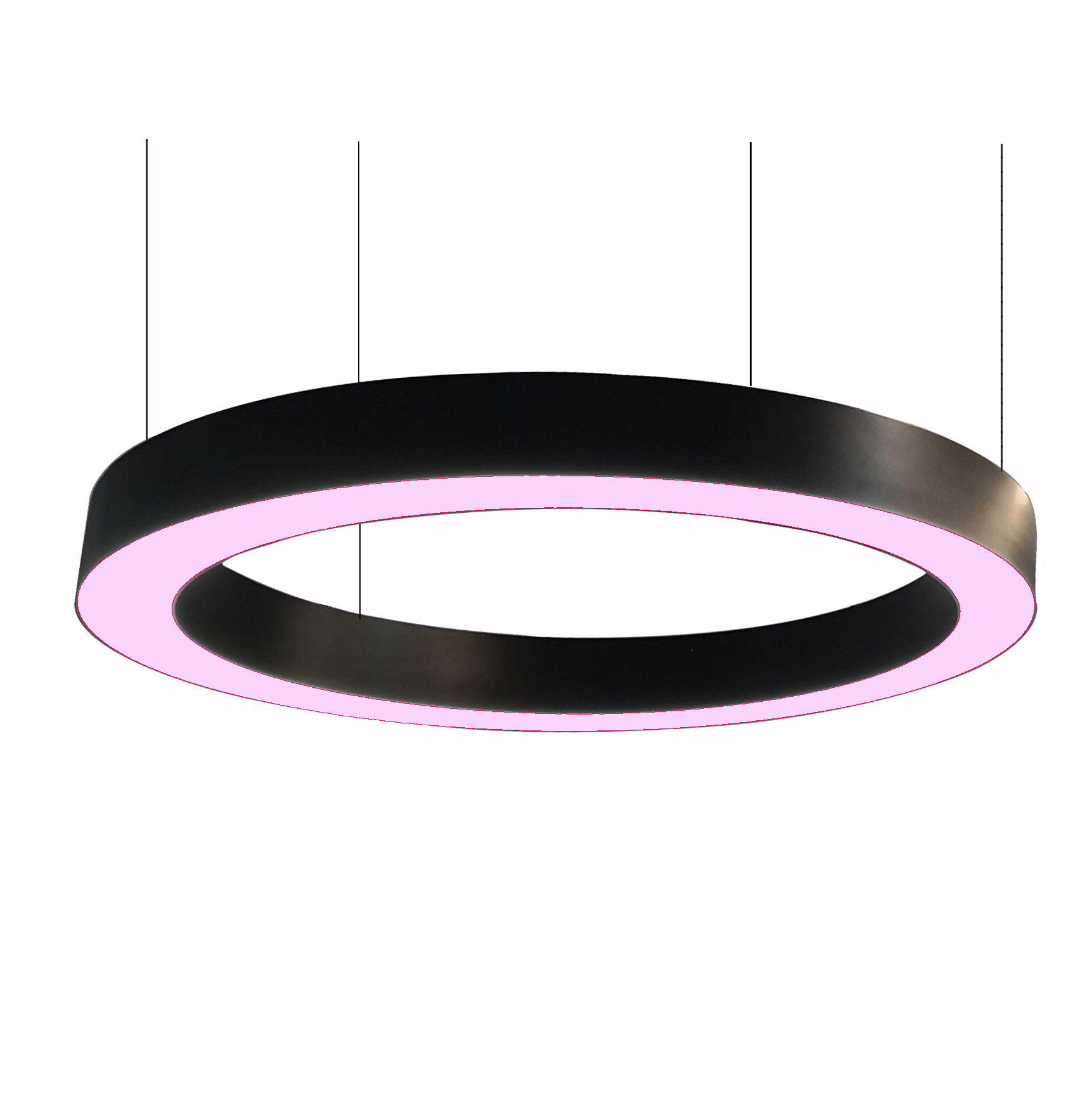 Gym decorative lights circular RGB RGBW led ceiling pendant light fixture with remote controller