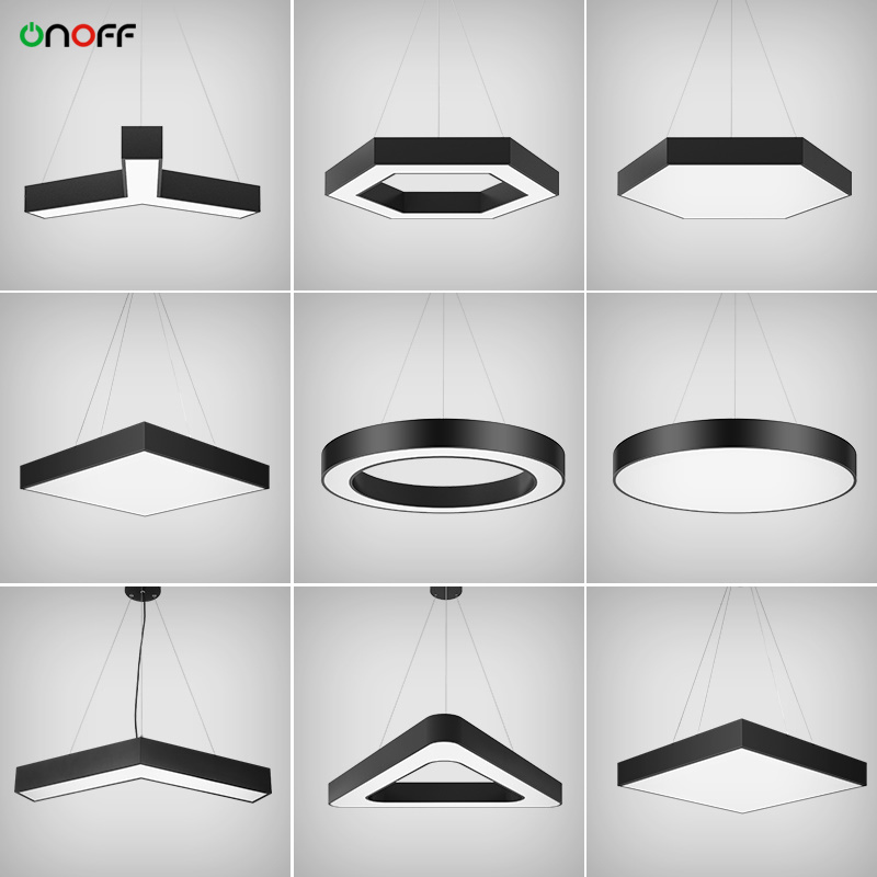 Indoor full moon ceiling light modern flat round shape LED light fixture for office