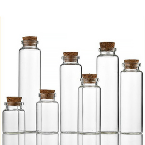 30mm diameter Glass Drifting bottle with wooden Cork Lids Potion bottles Glass Jars Wishing bottles for Wedding favors