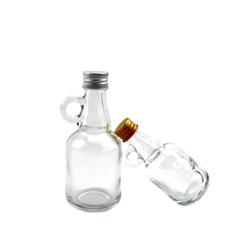 40ml 100ml 250ml Gallon Glass Growler Red Wine Jugs Glass Bottle With Handle For Wine Liquor Bottles