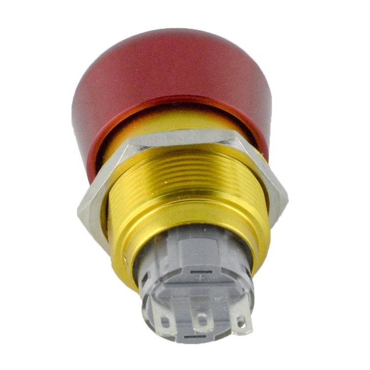 New type with discount! (CE,ROHS)ONPOW 22mm 1NO1NC turn-reset metal emergency stop switch