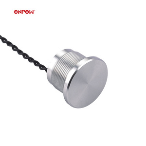 ONPOW Metal IP68 IP69K 22mm momentary waterproof aluminum piezo switches piezoelectric switches