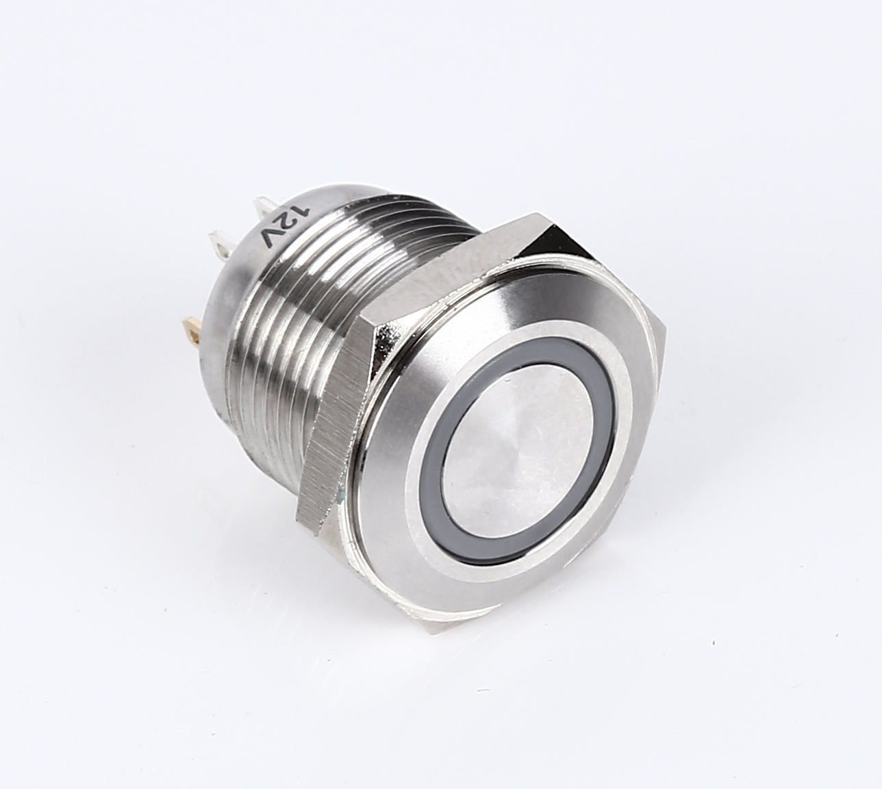 16mm RGB tri-color LED illuminated Metal Momentary push button switch