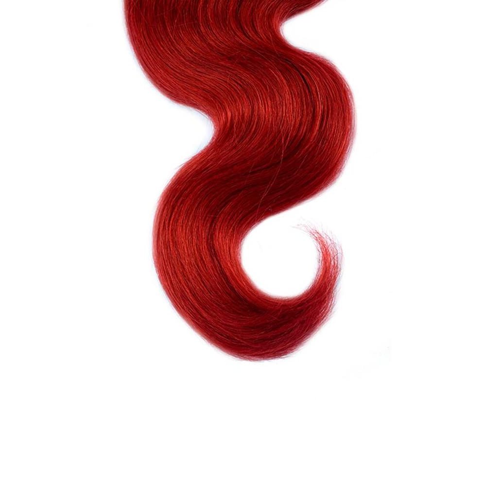 8A Red Bundles Human Hair Ombre Body Wave Black and Burgundy Human Hair Bundles Colored Red Unprocessed Brazilian Virgin Hair