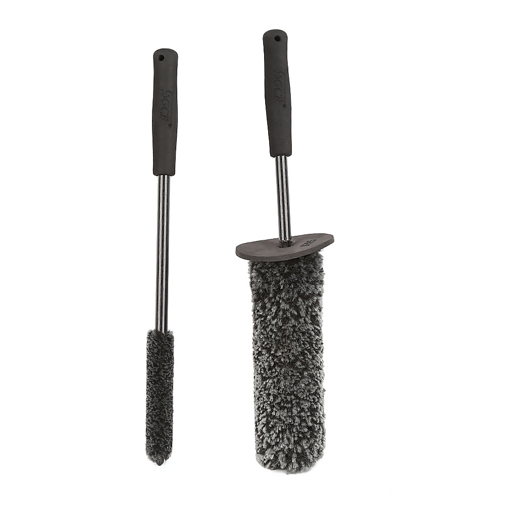 SGCB Antislip Bendable Tire Wheel Wand Chemical Resistant Microfiber Wheel Brush Kit Synthetic Woolies Brush for Wheel